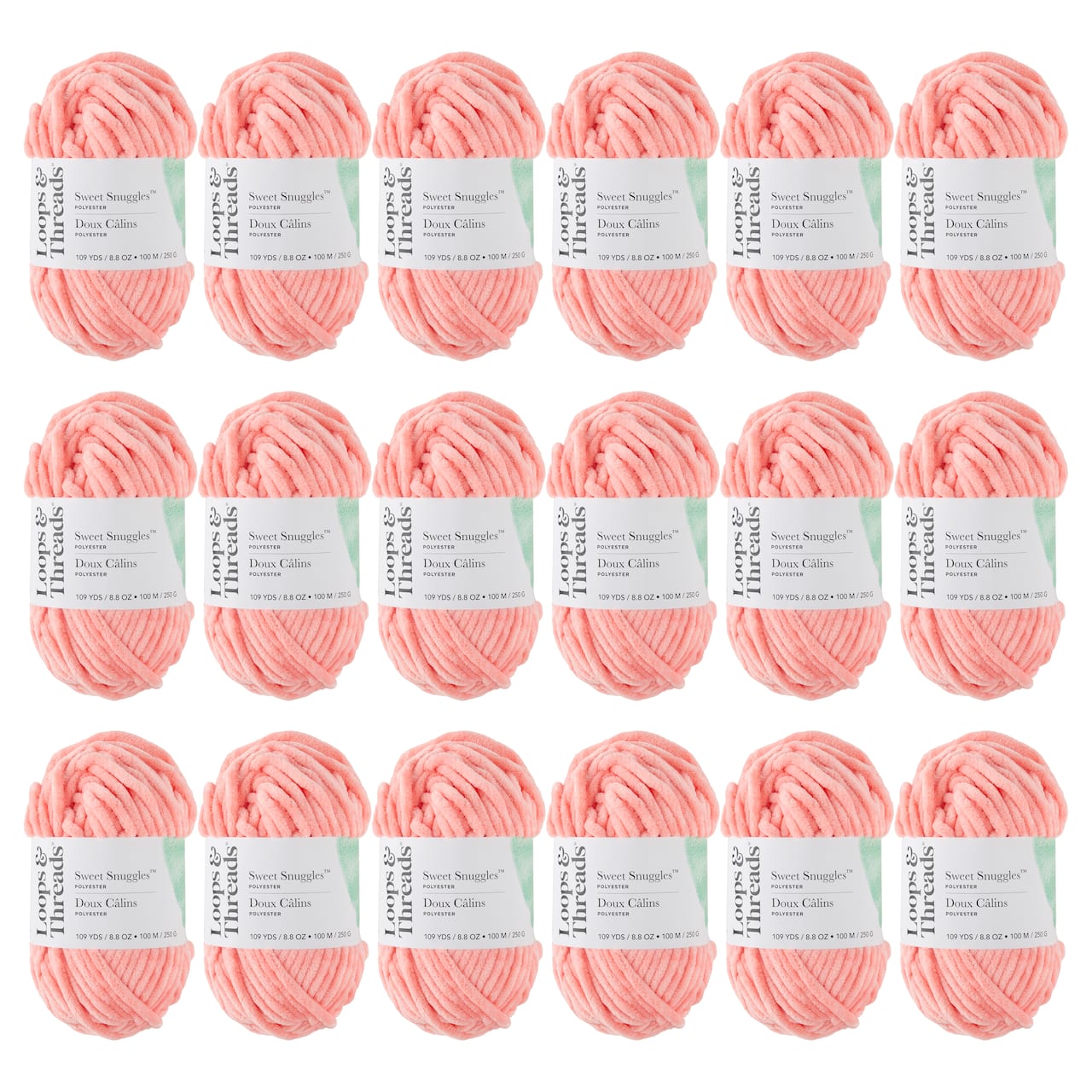 18 Pack: Sweet Snuggles™ Yarn by Loops & Threads®